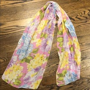 Handmade Floral Pink Scarf- lily pulitzer-like